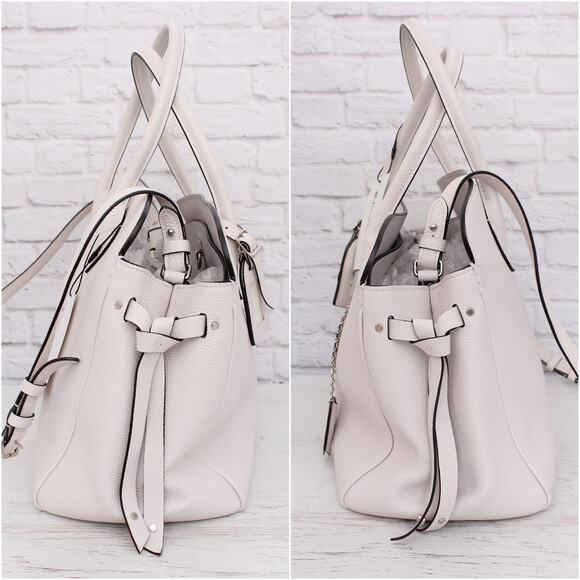 Louis Vuitton Mira MM White Taurillon Satchel Crossbody and Shoulder Purse A4780 - Picture 6 of 11